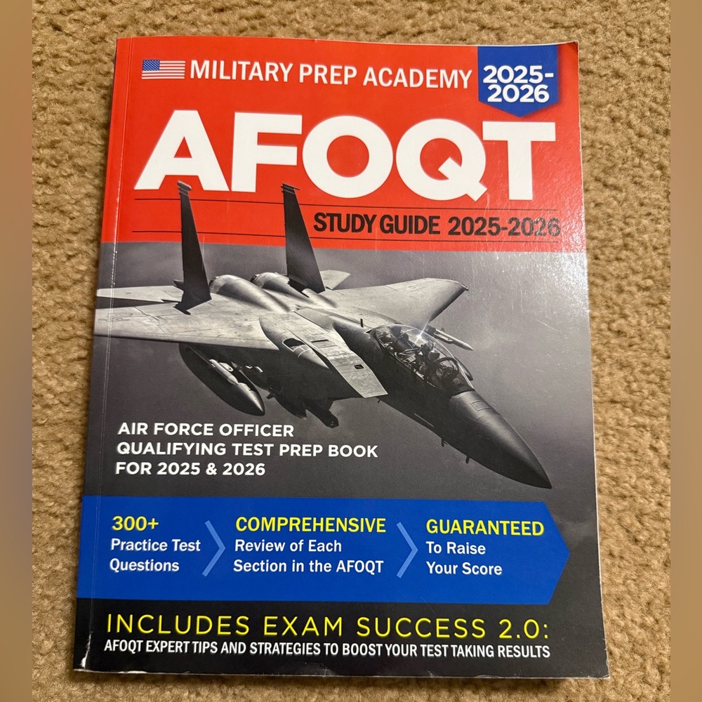 AFOQT military prep academy study book